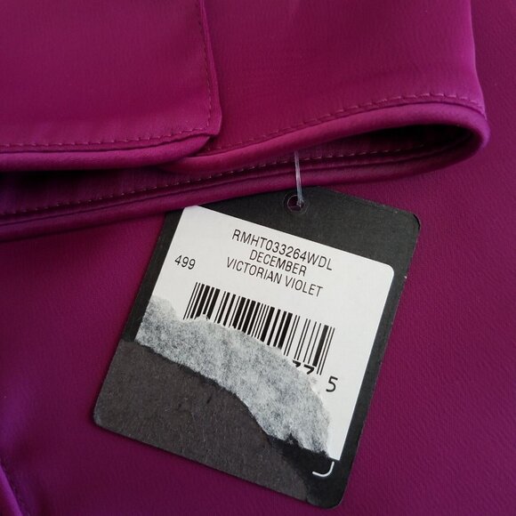 Rachel Roy Collection Satin Blouse Victorian Violet PLUS SIZE 24W Stretch Purple - Picture 10 of 12